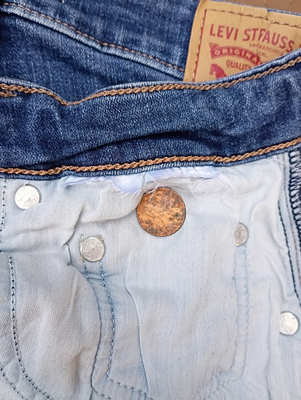 Levi's 725 High Rise Bootcut Jeans sz 29 - Picture 14 of 14